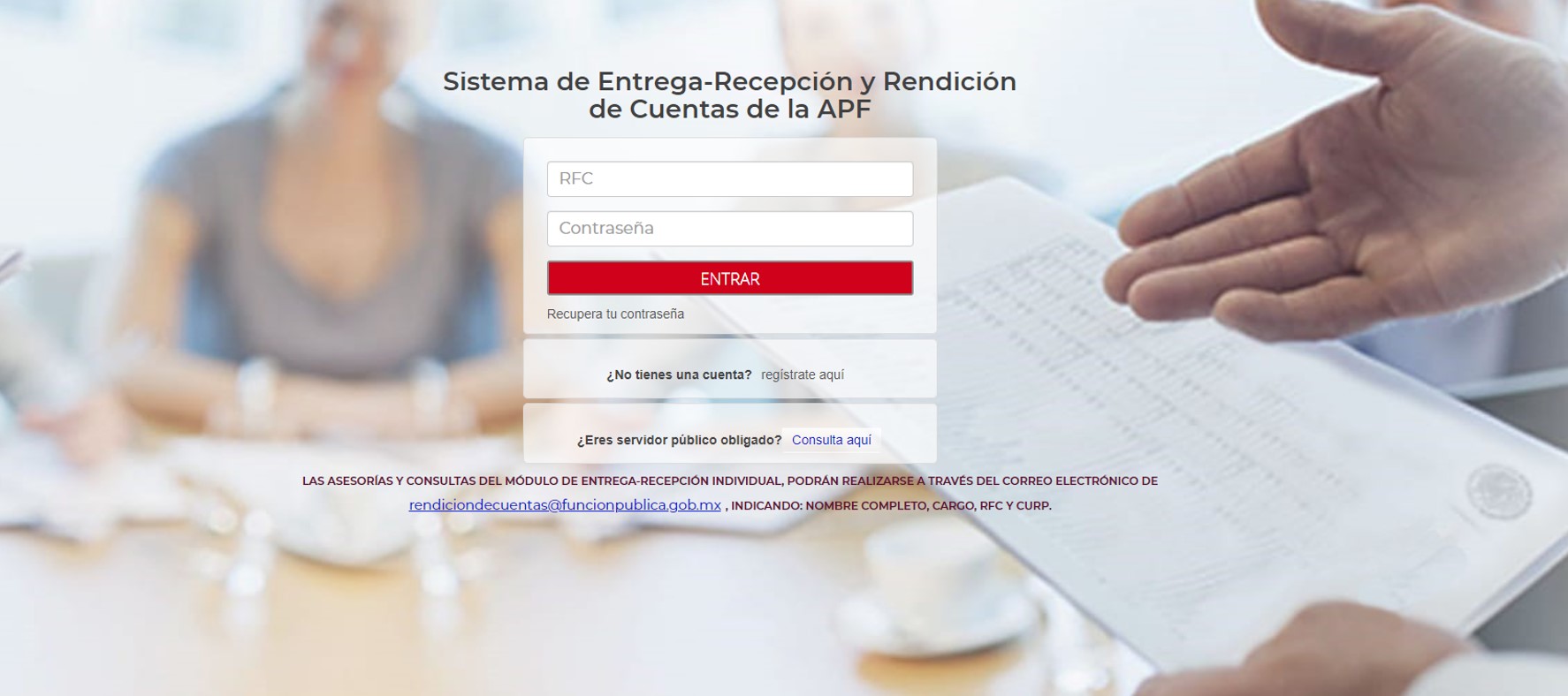 Sistema de Entrega-Recepción y Rendición de Cuentas de la APF